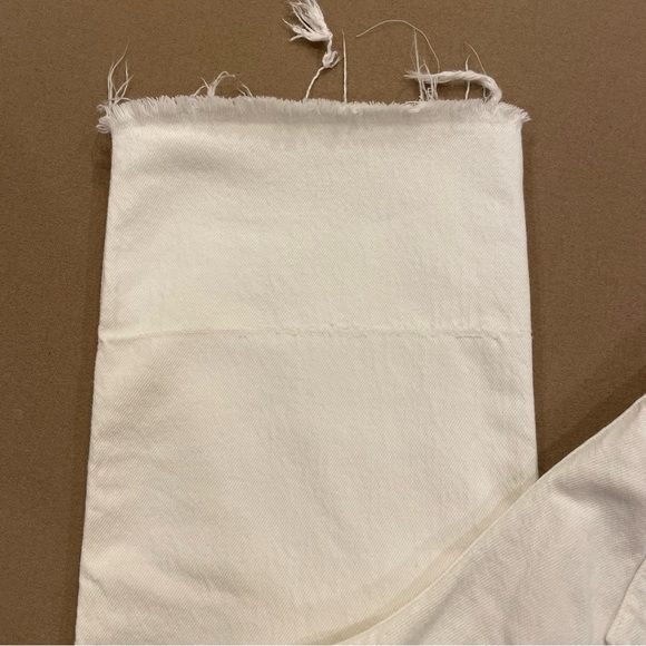 Rachel Comey White Lightly Distressed Straight Leg Jeans Size 8 - Picture 3 of 13